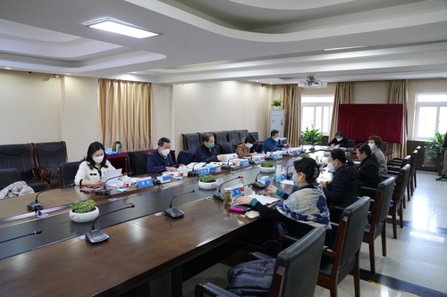 北戏2022年度领导班子民主生活会现场