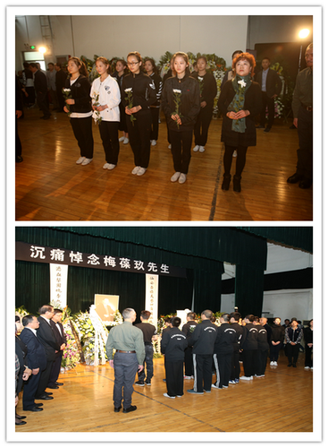 6学院学生对梅葆玖先生逝世表示哀悼_调整大小