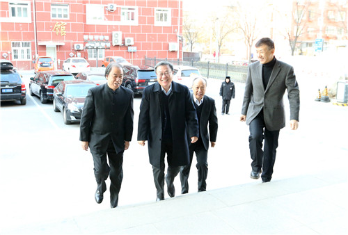 9院领导迎接来宾