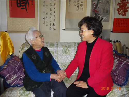 3党委副书记毕兆炜慰问离休干部任均老师