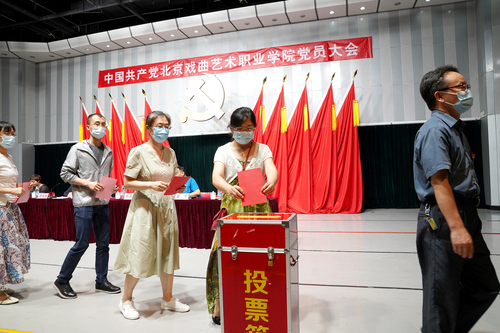党员们依次投票4