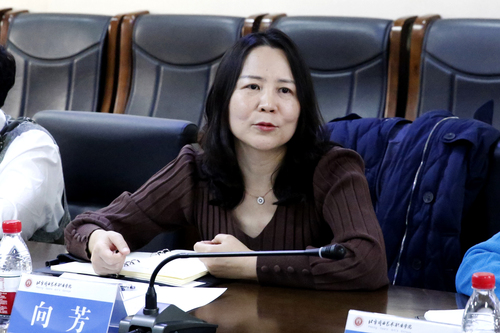 北京戏曲艺术职业学院招生就业办公室主任向芳发言