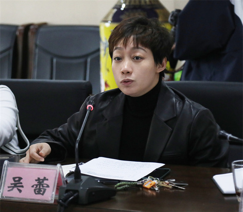 副院长吴蕾介绍工作