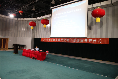 7-北京市文化局公共文化处处长黄海燕给学员们上课